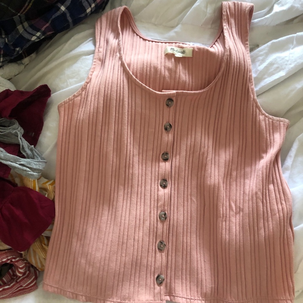 Madewell pink tank top